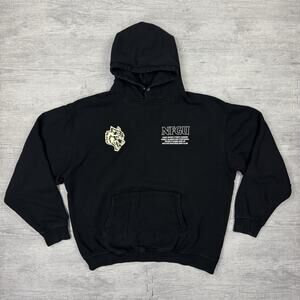 Darc Sport Wolves Fight Cancer NEVER F*CKING GIVE UP Black Hoodie Men’s XL